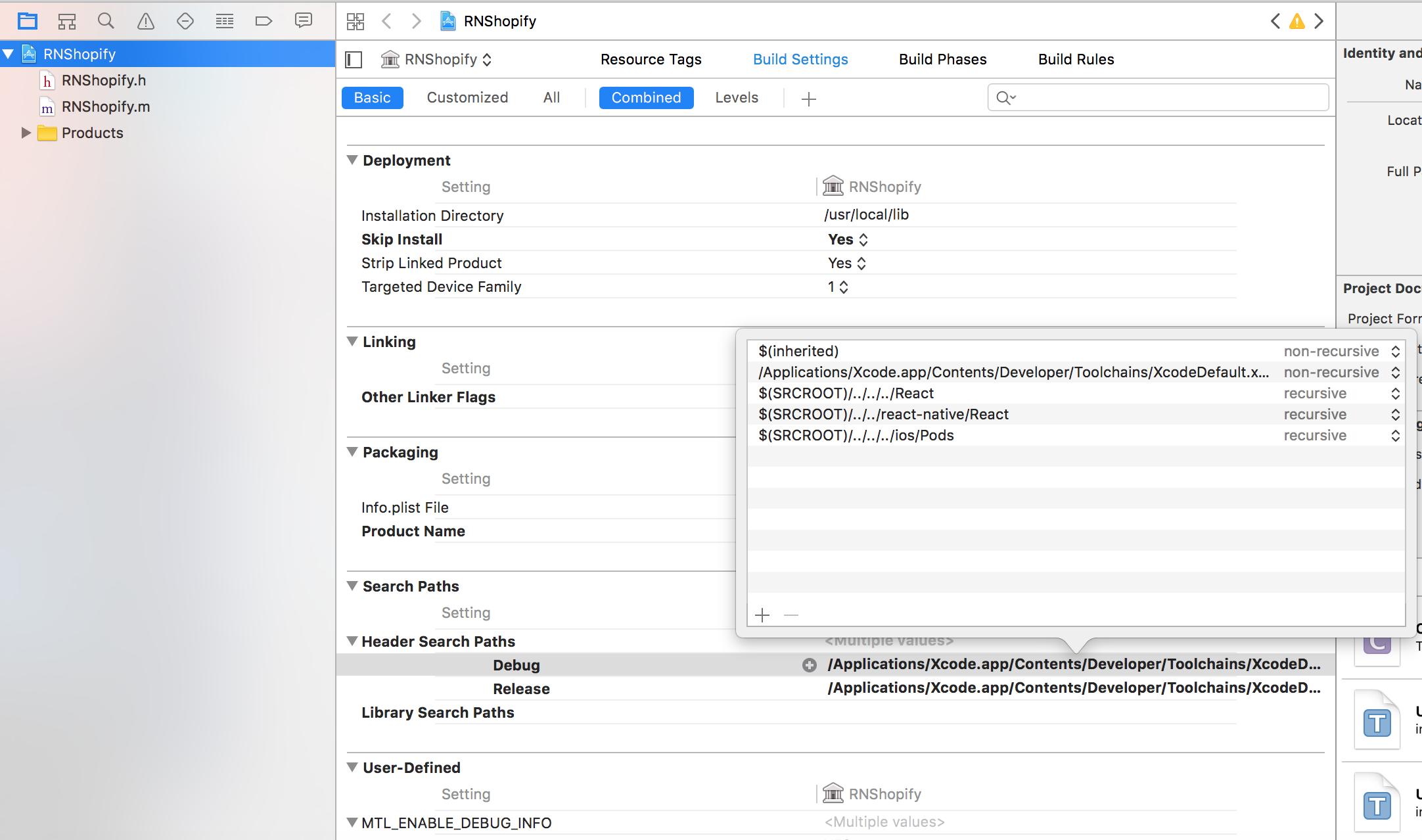 Xcode and Header Search Paths