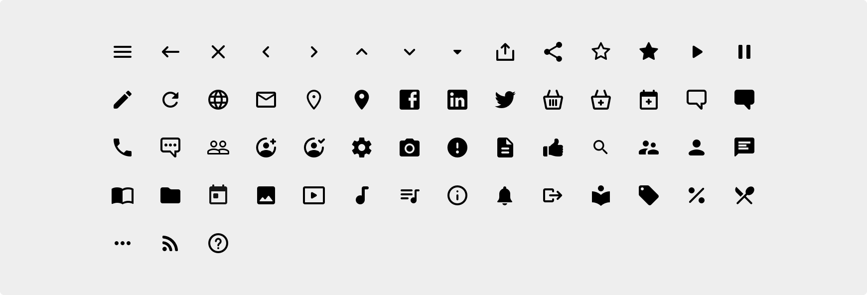 All icons All icons